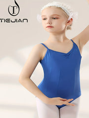 95% Cotton Girls Cami Jumpsuit For Dance Gymnastics