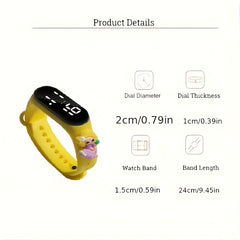 LED Touchscreen Waterproof Electronic Watch for Sport