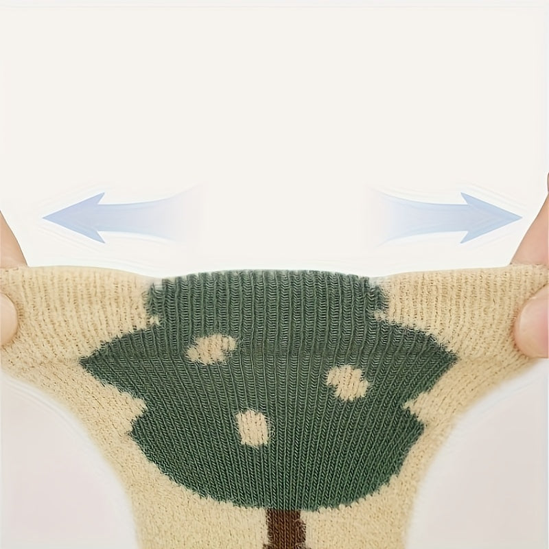 Thick Warm Baby Socks Cartoon Mid Tube Socks
