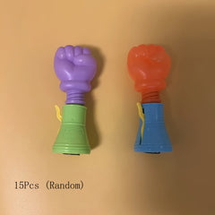 15pcs Colorful Ejection Fist Toys Birthday Party Favors Mixed Colors