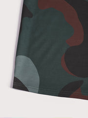 Women's Camo Long Sleeve Sweatshirt Dress