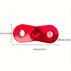 10pcs Aluminum Tent Rope Tensioners Camping Wind Rope Fixing Buckle