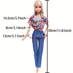 5 Sets Fashionable Sportswear Outfits for 11.5-Inch Dolls