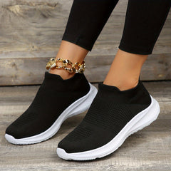 Women's Comfy Slip-On Walking Shoes Lightweight Low Top Sneakers