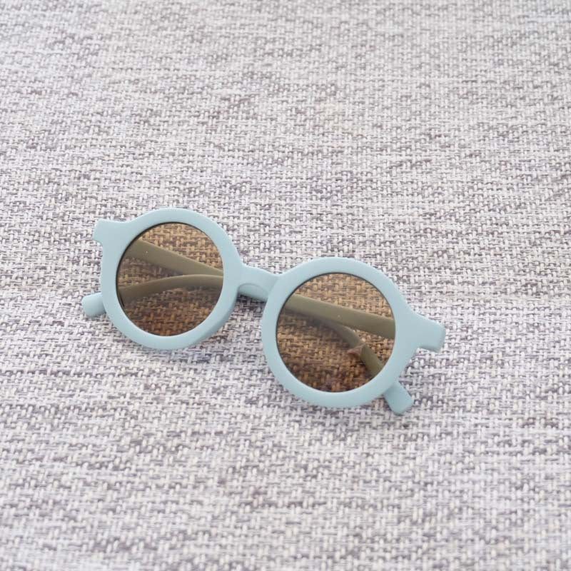 Round Frame UV Protection Girls Sunglasses for Outdoor Activities