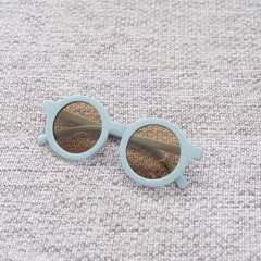 Round Frame UV Protection Girls Sunglasses for Outdoor Activities