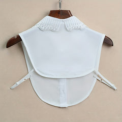 Stylish Collar Diamond Trim False Collar For Women