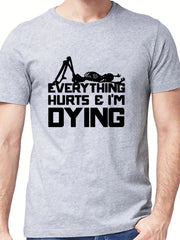 Men's Letter Print T Shirt: Stylish & Comfortable Summer Wear