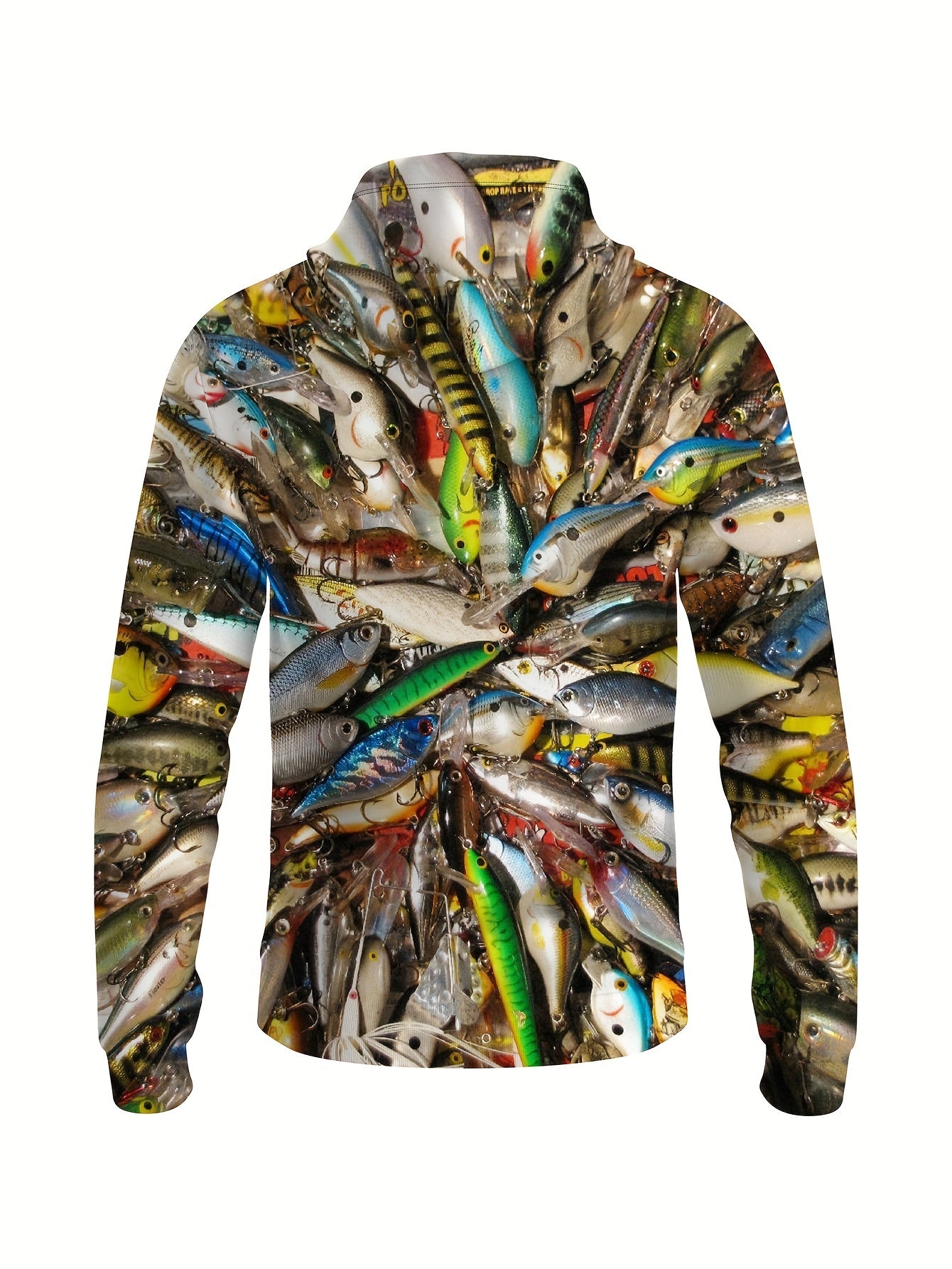 Fish 3D Print Hoodies For Men Graphic Hoodie Comfy Loose Hooded Pullover