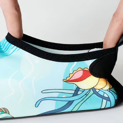 Leaves Print Quick Dry Slip On Wading Shoes