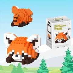 DIY Animal Series Building Blocks Panda Raccoon Christmas Halloween