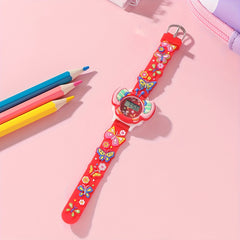 Creative Butterfly Electronic Watch Durable TPU Strap Ideal Birthday Gift
