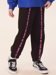 Girls Street Jogger Sweatpants Loose Fit Sports Running Trousers