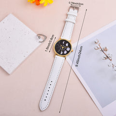 2pcs Girls Moon Watch & Ring Set Moon Shaped Accessory