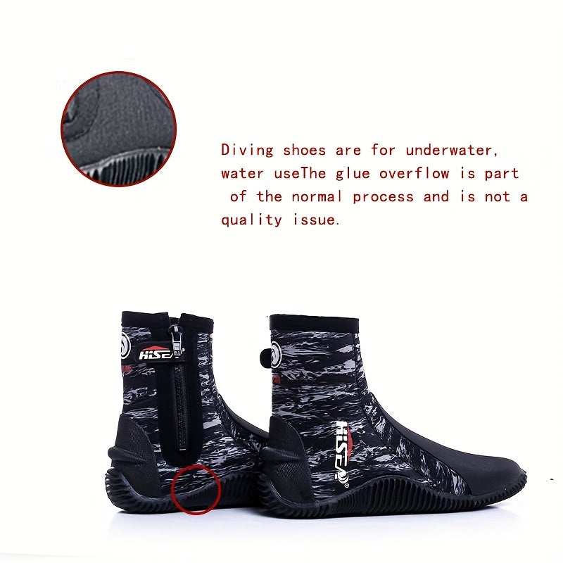 Hisea 5mm Diving Boots Soft Anti Slip Beach Shoes Men Women