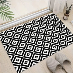 Geometric Area Rug Quick Dry Absorbent Bath Mat 78.74" x 118.1"