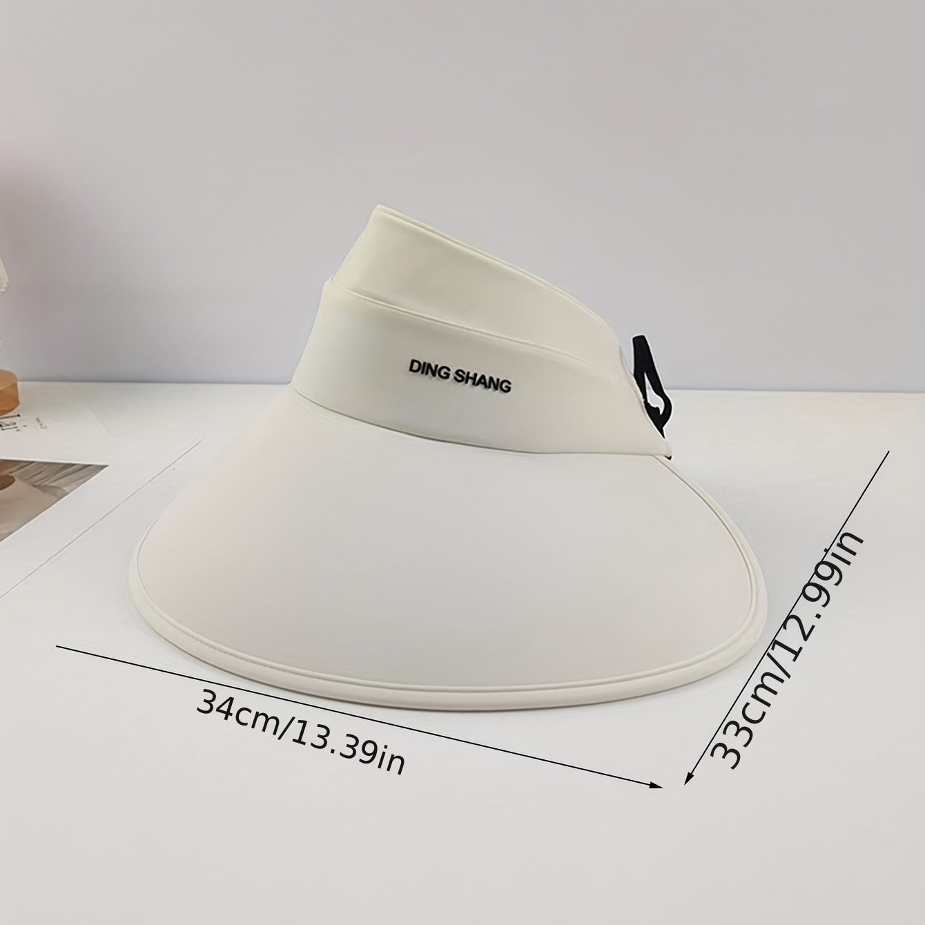 UV Protection Sun Visor Hat Wide Brim Solid Ponytail Sun Hat