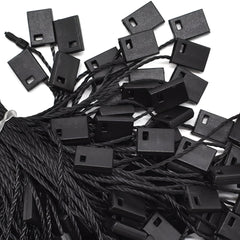 100pcs Nylon Tag Rope Snap Lock Pin Loop Fastener Hook Ties