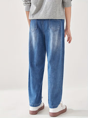 Boy's Solid Denim Harem Jeans
