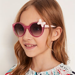 Y2K Bow Decor Sunglasses UV Protection for Girls