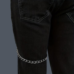 Men's Casual PU Leather Chain Leg Chain Accessories Gothic Pants Chain