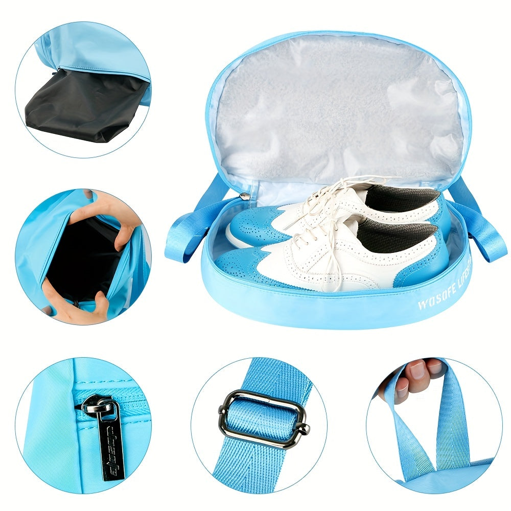 Portable Golf Shoes Bag Waterproof Shoulder Bag