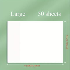 50 Transparent Sticky Notes for Notebooks & Diaries School & Office Supplies