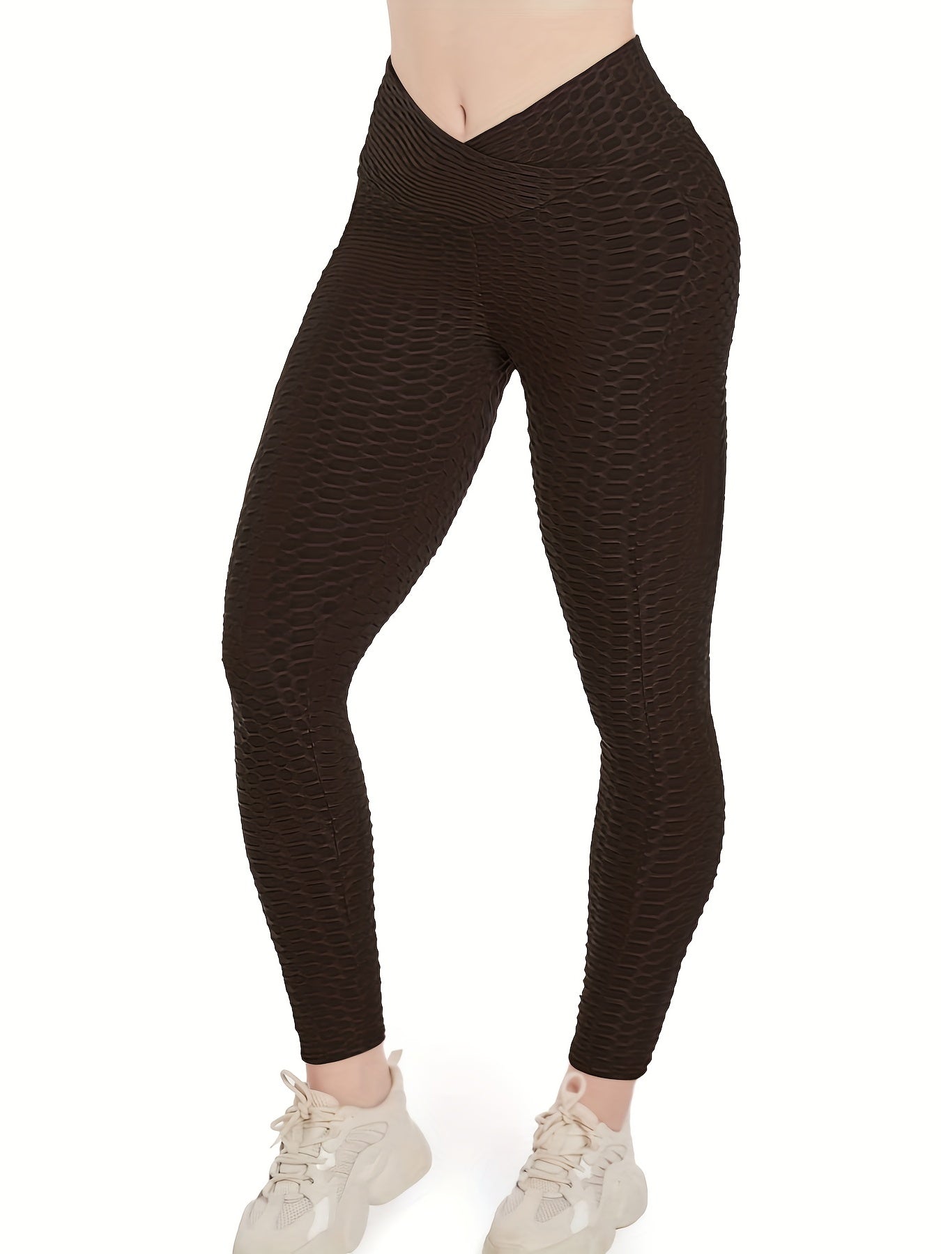 High Waist Yoga Pants Tummy Control Ruched Butt Lifting Leggings