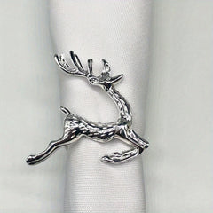 10pcs Napkin Ring Fawn Napkin Circle Christmas Gift Tableware