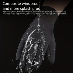 Winter Sports Velvet Gloves Non-slip Touch Screen Cycling Cold