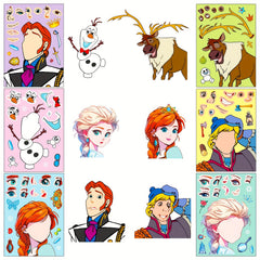 Fairy Tale Character Face Changing Puzzle Stickers
