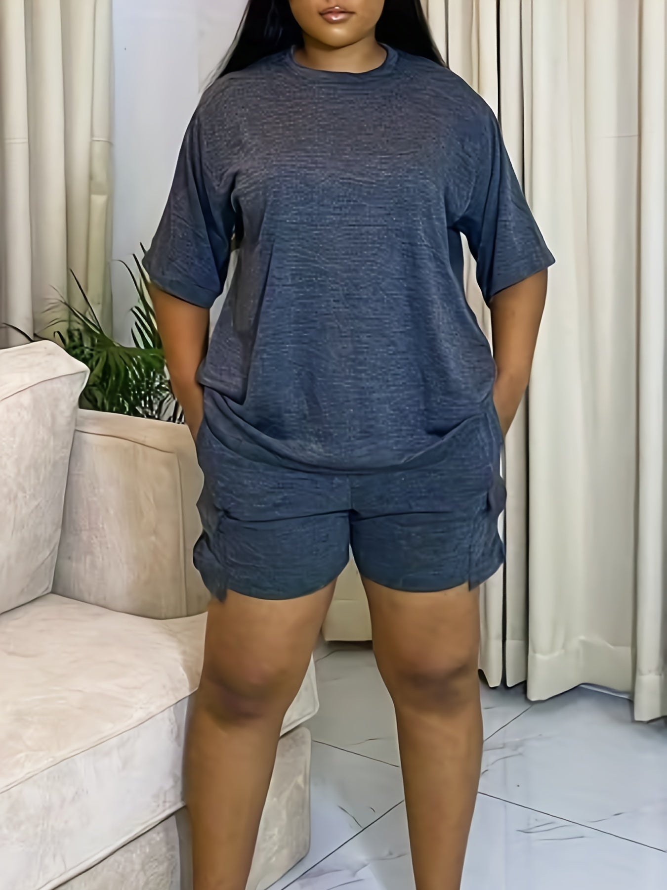 Casual Outfits 2 Piece Set Loose T shirt & shorts