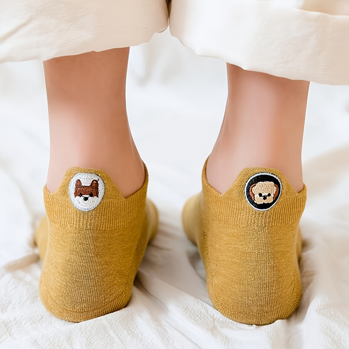 10 Pairs Cartoon Animal Funny Ankle Socks Women's Stockings