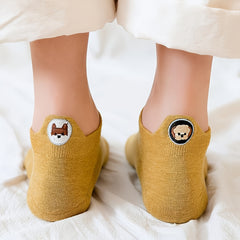 10 Pairs Cartoon Animal Funny Ankle Socks Women's Stockings