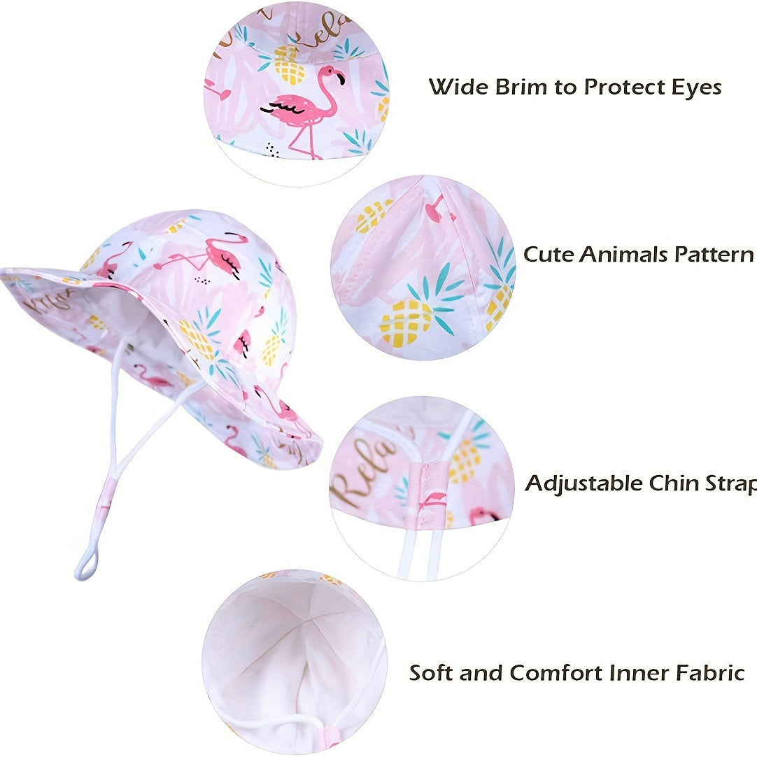 Flamingo Fisherman's Hat Sun Protection Bucket Hat