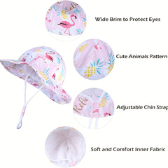 Flamingo Fisherman's Hat Sun Protection Bucket Hat