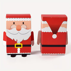 5pcs Christmas Tree Santa Snowman Candy Boxes Gift Bags Xmas Decor
