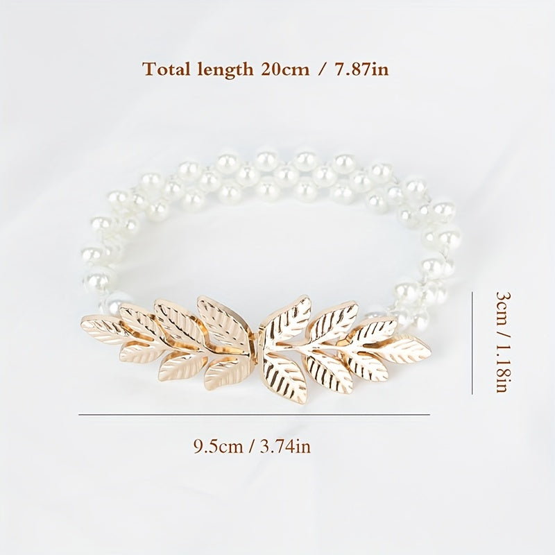 Faux Pearl Stretch Curtain Tieback for Home Decor