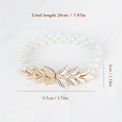Faux Pearl Stretch Curtain Tieback for Home Decor