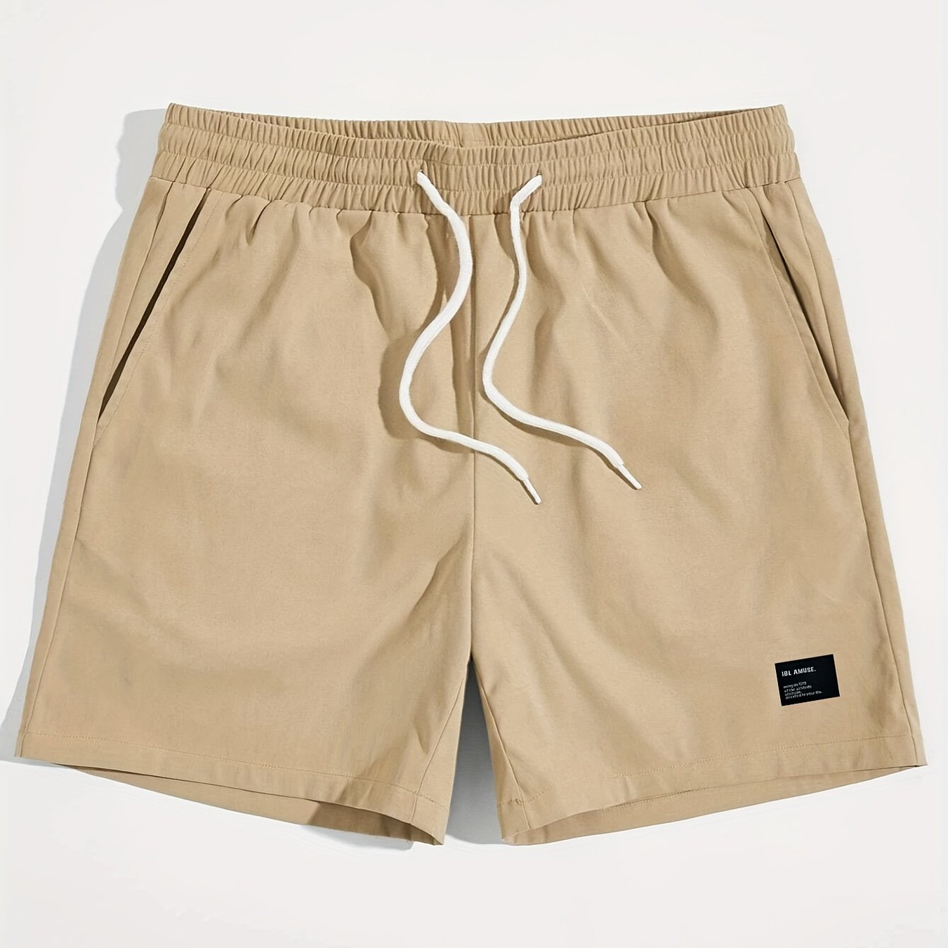 Men's Drawstring Shorts Summer Beach Resort Casual Waist Shorts
