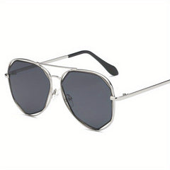 Hollow Metal Aviator Sunglasses UV400