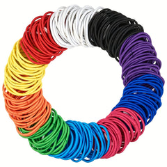 100pcs Multicolor Hair Ties Ponytail Holder for Baby Girls