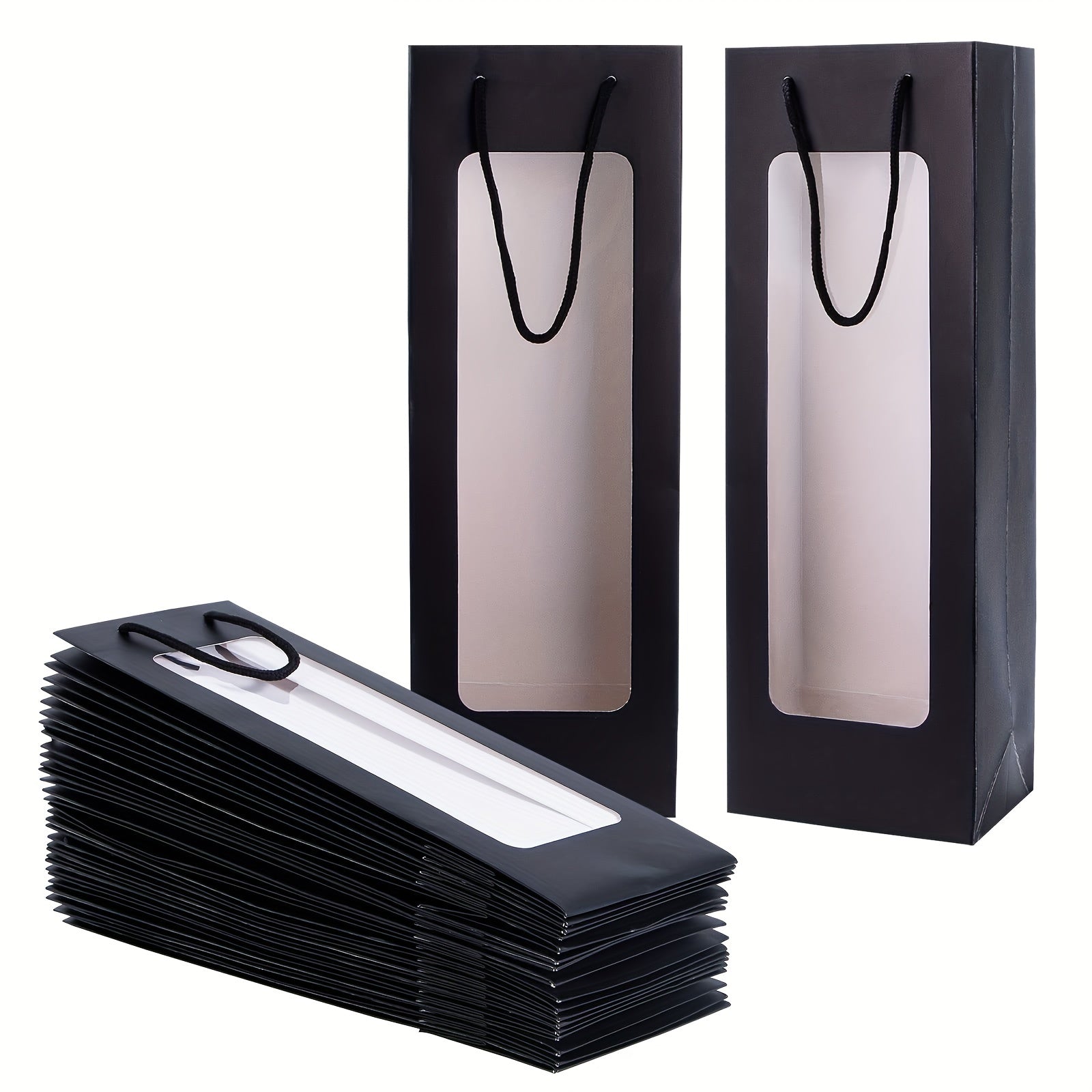 Wine Gift Bags With Window Halloween Birthday Housewarming Supplies