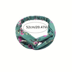 Boho Floral Style Headband Elastic Head Wrap Hair Band