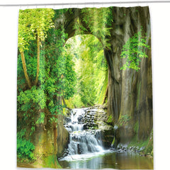 Stylish Forest Pattern Shower Curtain - Waterproof & Mildew Proof