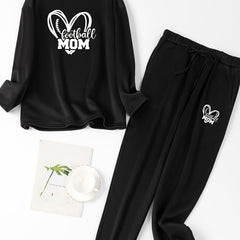 Casual Loungewear Set Women's Pajama 2 Piece