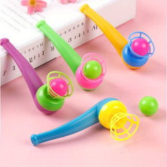 5pcs Magic Suspension Blowing Balls Toys Vibrant Colors with Nostalgic Pipes