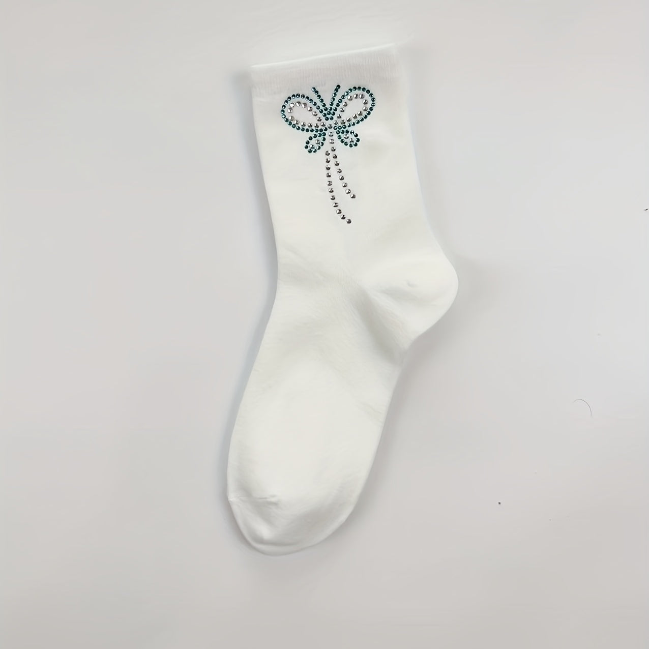 Butterfly Rhinestone Socks Crew Socks Women's Stockings