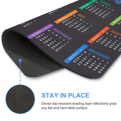 Calendar 05 Rectangular Anti Slip Rubber Mouse Pad 9.5 x 7.9 Inches
