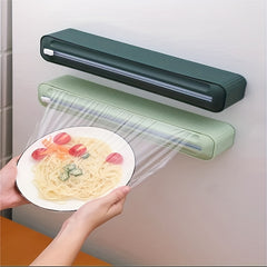 Plastic Wrap Dispenser with Cutter Kitchen Organizer